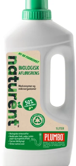 Plumbo avløpsrens naturent bio 1 liter | Rengjøringsmidler