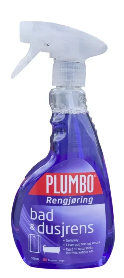 Plumbo Bad- og Dusjrens 0,5 liter | Rengjøringsmidler