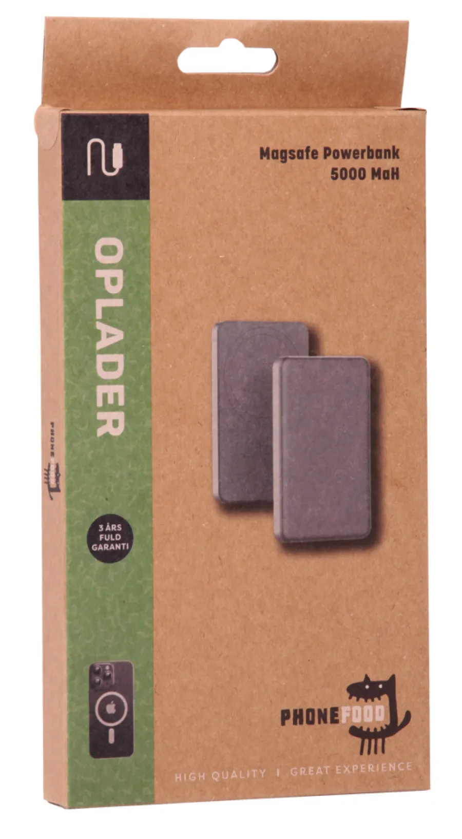 PhoneFood Powerbank magsafe 5000 mAh - | Lyd & Tilbehør Til Mobiltelefoner