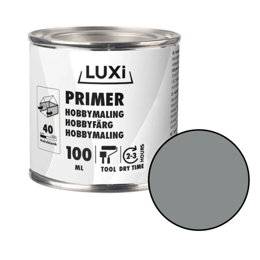 Luxi Primer t/hobbymaling 100 ml - | Hobbymaling