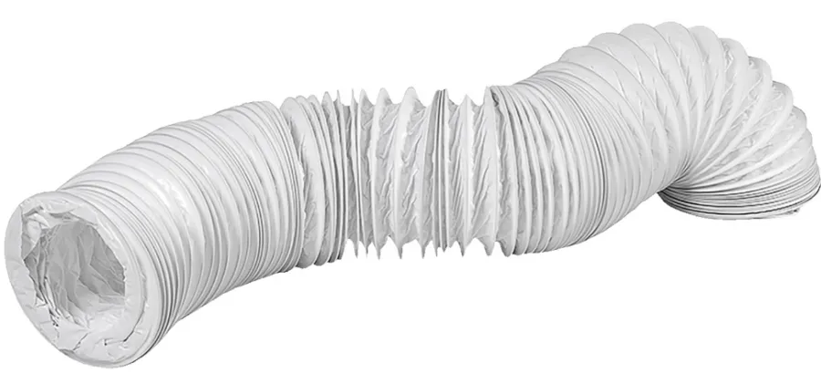 PVC flexslange Ø102 mm x 1 meter hvit | Ventilasjon