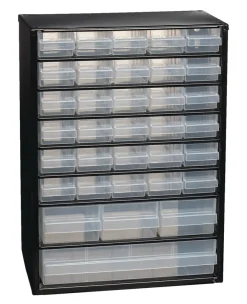 Raaco reol med skuffer stål/plast 30,6 x 42 x 15 cm | Verktøykasser|Oppbevaring