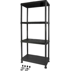 Gardeco Reol m/4 hyller plast - | Reoler & Romdelere