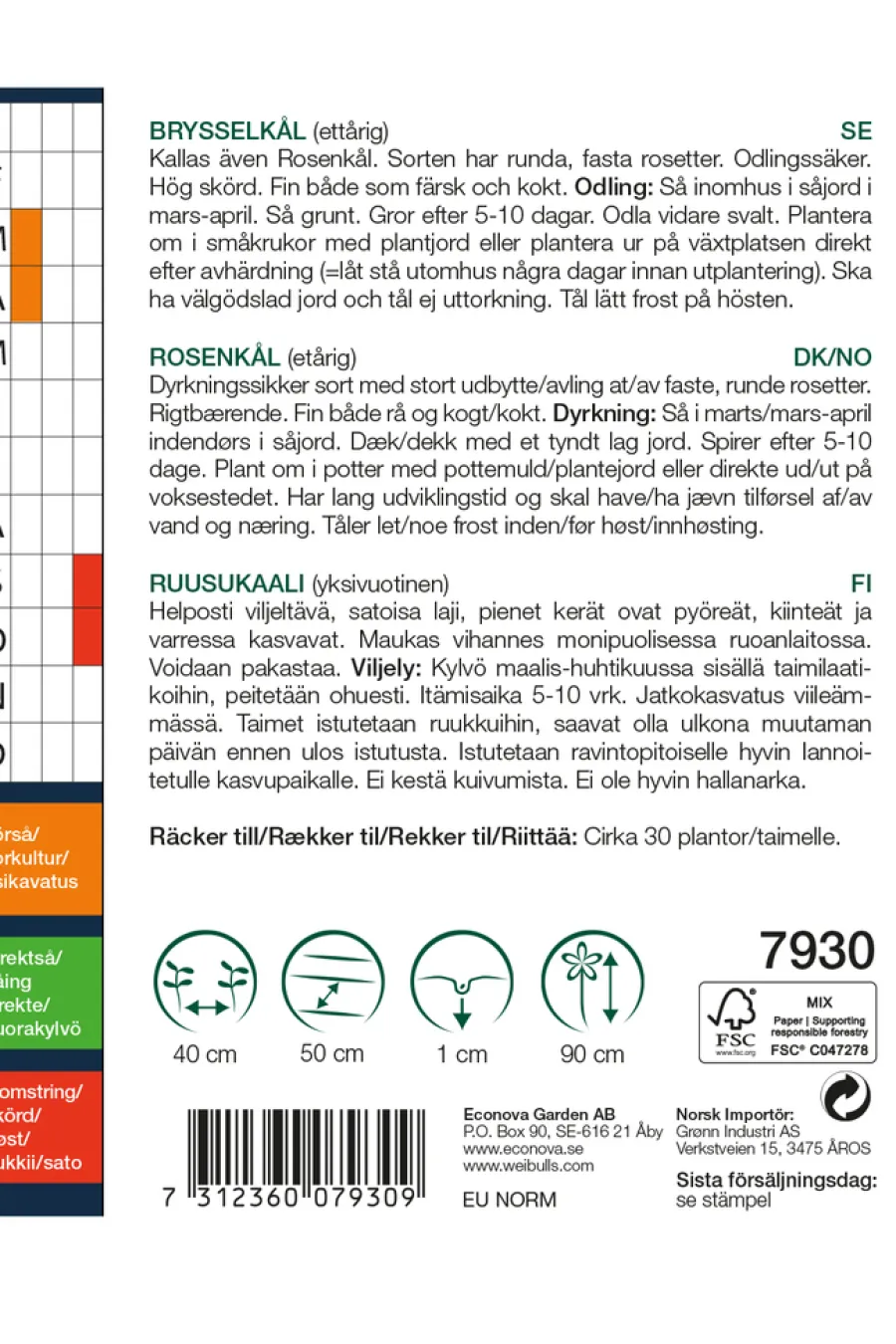 Weibulls Rosenkål ´Long Island` | Frø