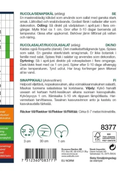 Weibulls Ruccolasalat vill | Frø