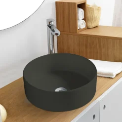 Rund servant i porselen frittstående/toppmontert Ø36 cm | Servanter