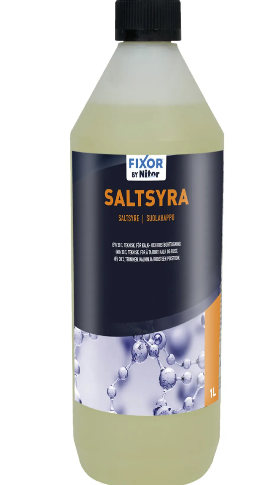 Saltsyre 30% 1 liter FIXOR | Øvrige Kjemikalier