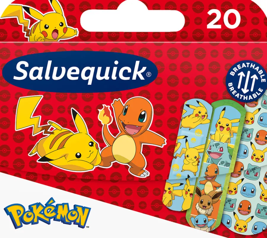 Salvequick barneplaster Pokémon 20 stk. | Personlig Pleie
