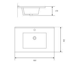 REN Servant Deluxe 80 cm NR12 - | Baderomsinnredning|Servanter