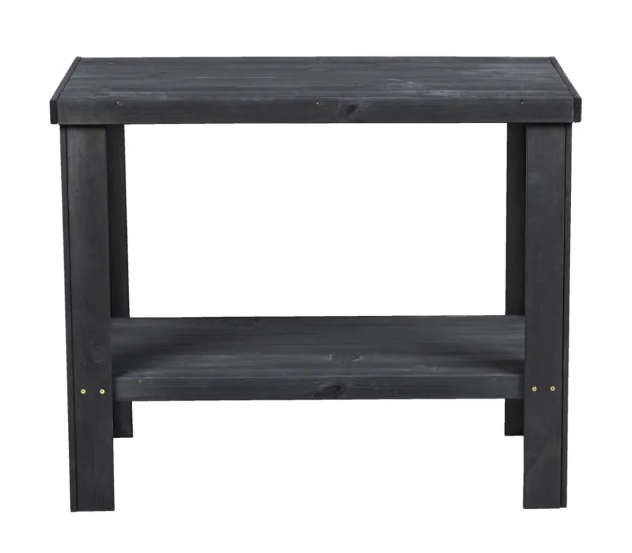 Sidebord i tre med 1 hylle 90 x 45 cm | Sesongavslutning|Øvrige Hagemøbler