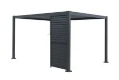 Outfit Sidepanel med justerbare lameller til pergola 4 meter - | Paviljonger & Partytelt
