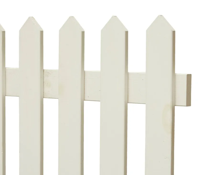 Skagen stakittgjerde 180 x 80 cm hvit | Gjerder