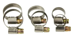 Slangeklemmer mix 3/8" - 1/2" - 3/4" - 6 stk. | Vvs-Artikler