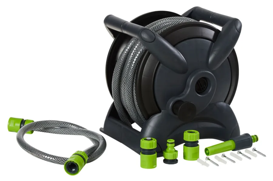 Garden Slangeoppruller med 15 meter slange - ® | Hageslanger Og Tilbehør
