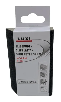 Luxi Slipesvamp m/vinkel korn 180 70 x 100 mm - | Sandpapir