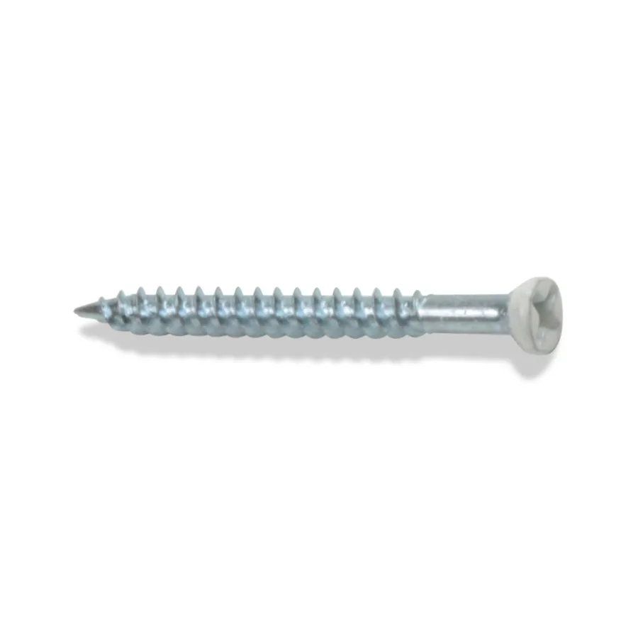 Heco Sokkelskrue 3,9 x 41 mm - hvit | Skruer