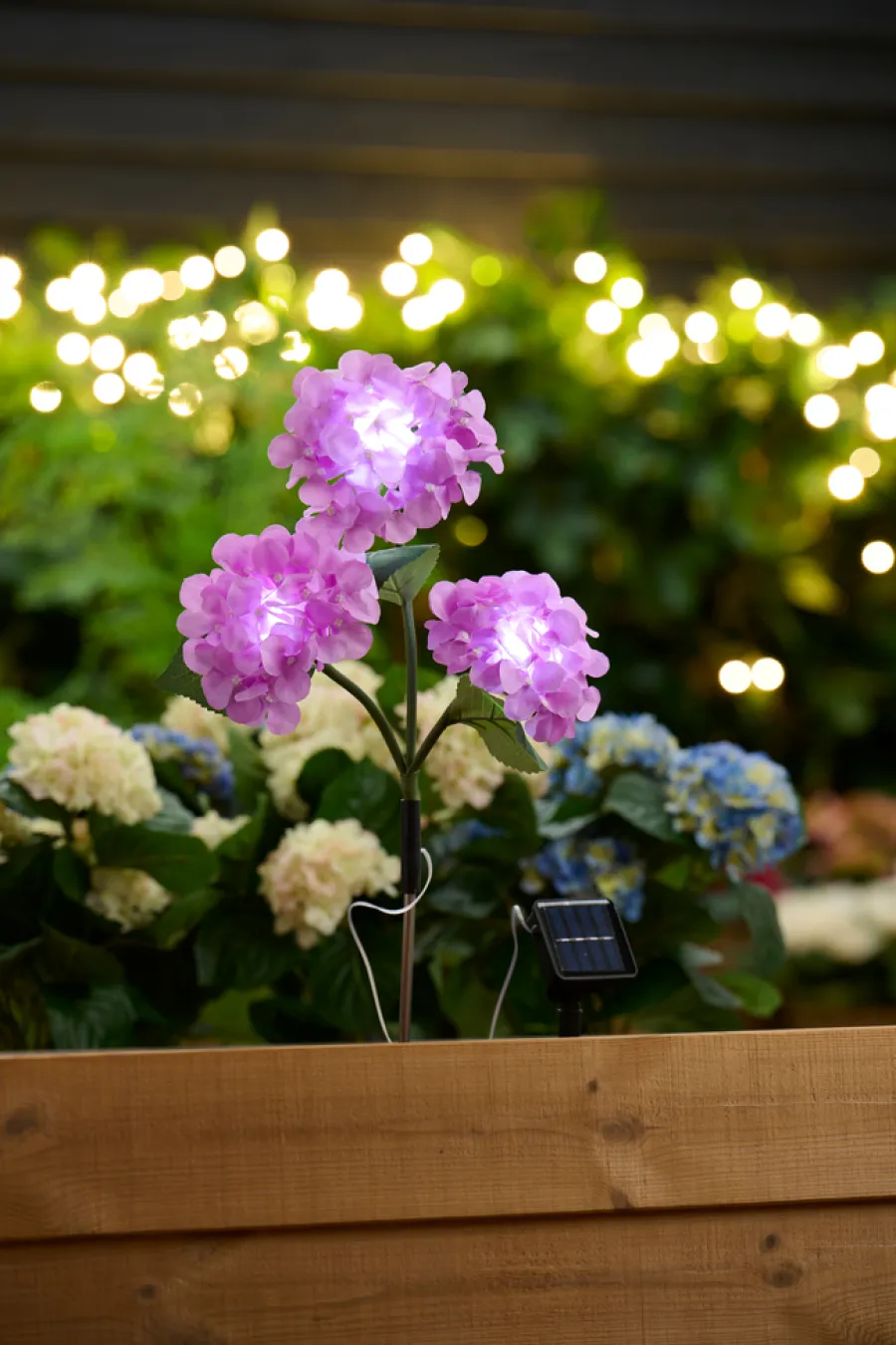 Garden Solcelleblomst Hortensia – ® | Dekorativ Belysning - Utendørs|Solcellelamper