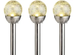 Garden Solcellelamper Ø8 x H34 cm 3-pk. - ® | Lys & Hagedekorasjoner|Solcellelamper