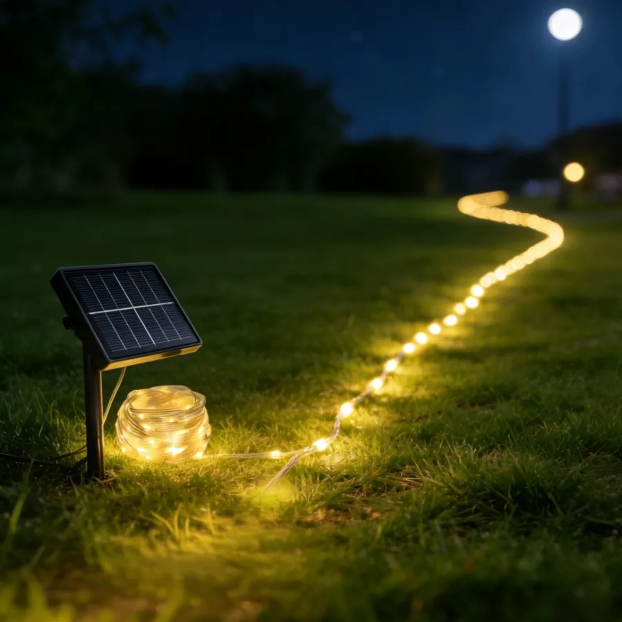 Garden Solcellelyslenke 10 meter – ® | Dekorativ Belysning - Utendørs|Solcellelamper