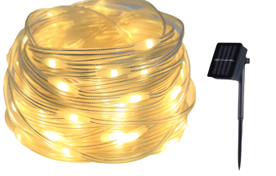 Garden Solcellelyslenke 10 meter – ® | Dekorativ Belysning - Utendørs|Solcellelamper