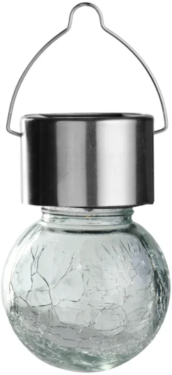 Garden Solcellepære glass/metall Ø6 cm 3-pk. - ® | Lys & Hagedekorasjoner|Solcellelamper