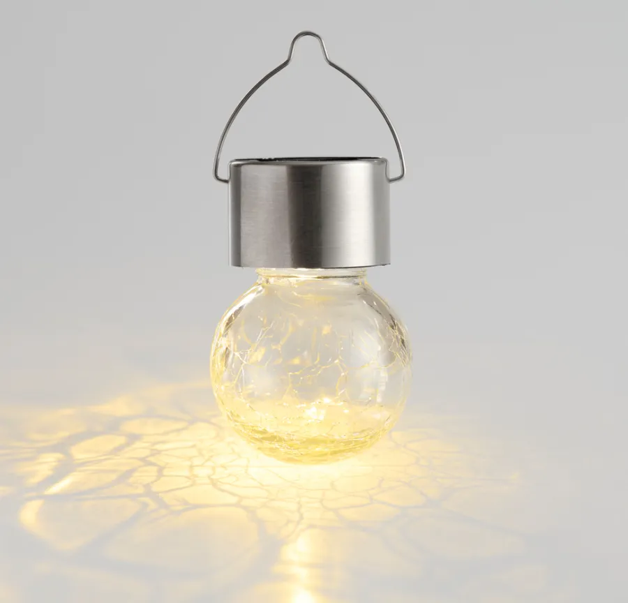Garden Solcellepære glass/metall Ø6 cm 3-pk. - ® | Lys & Hagedekorasjoner|Solcellelamper