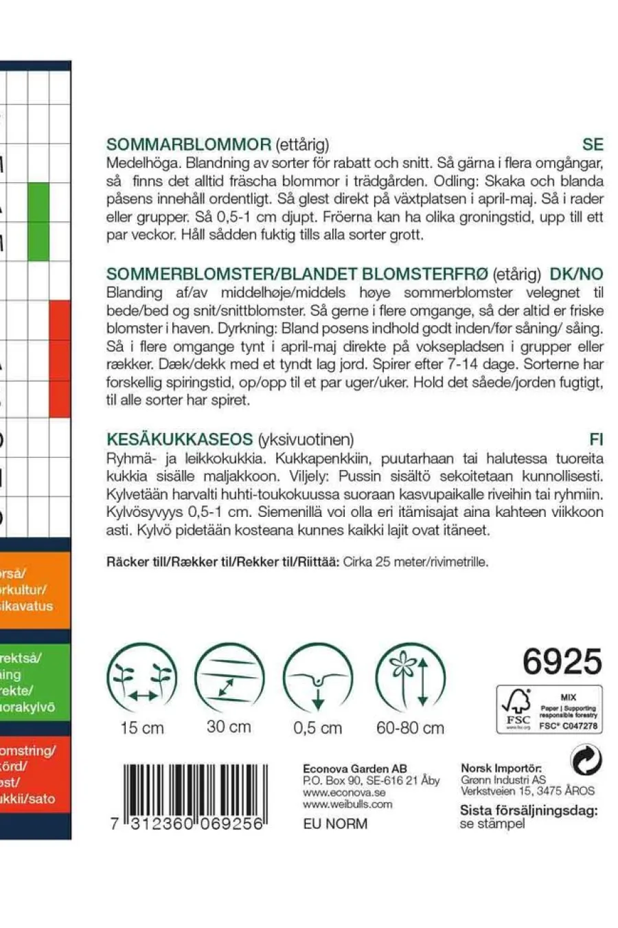Weibulls Sommerblomster mix big pack | Frø