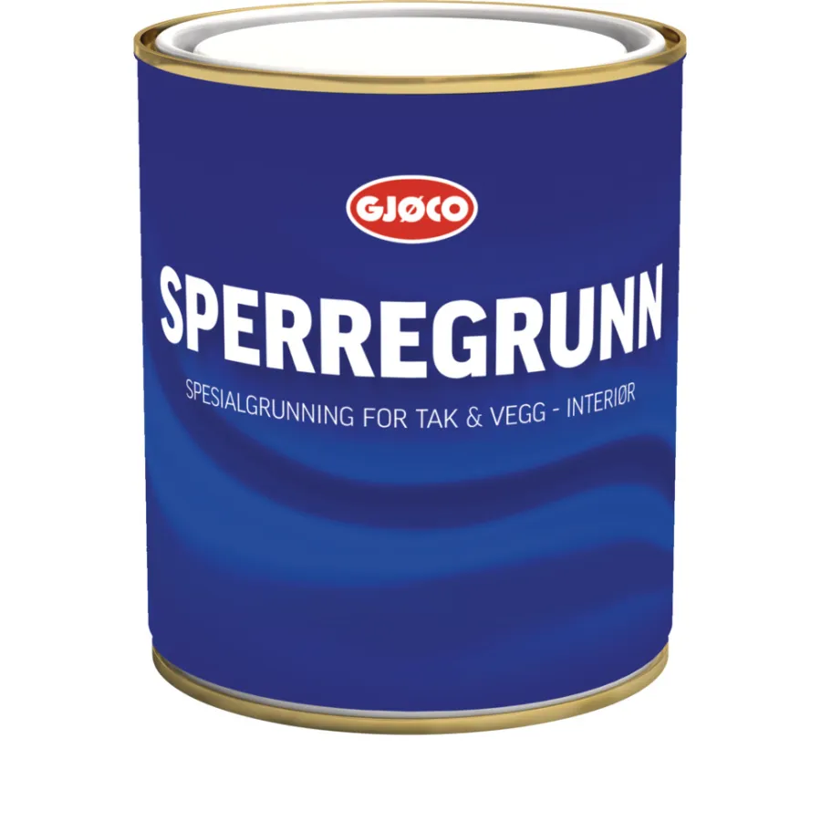 Gjøco Sperregrunn hvit base 0,68 liter - | Grunning