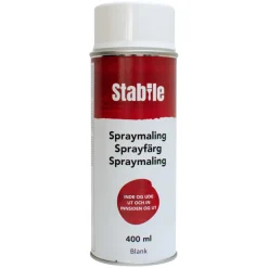 Stabile Spraymaling hvit blank 400 ml - | Spraymaling