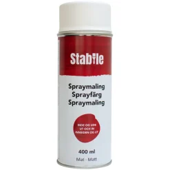 Stabile Spraymaling hvit matt 400 ml - | Spraymaling