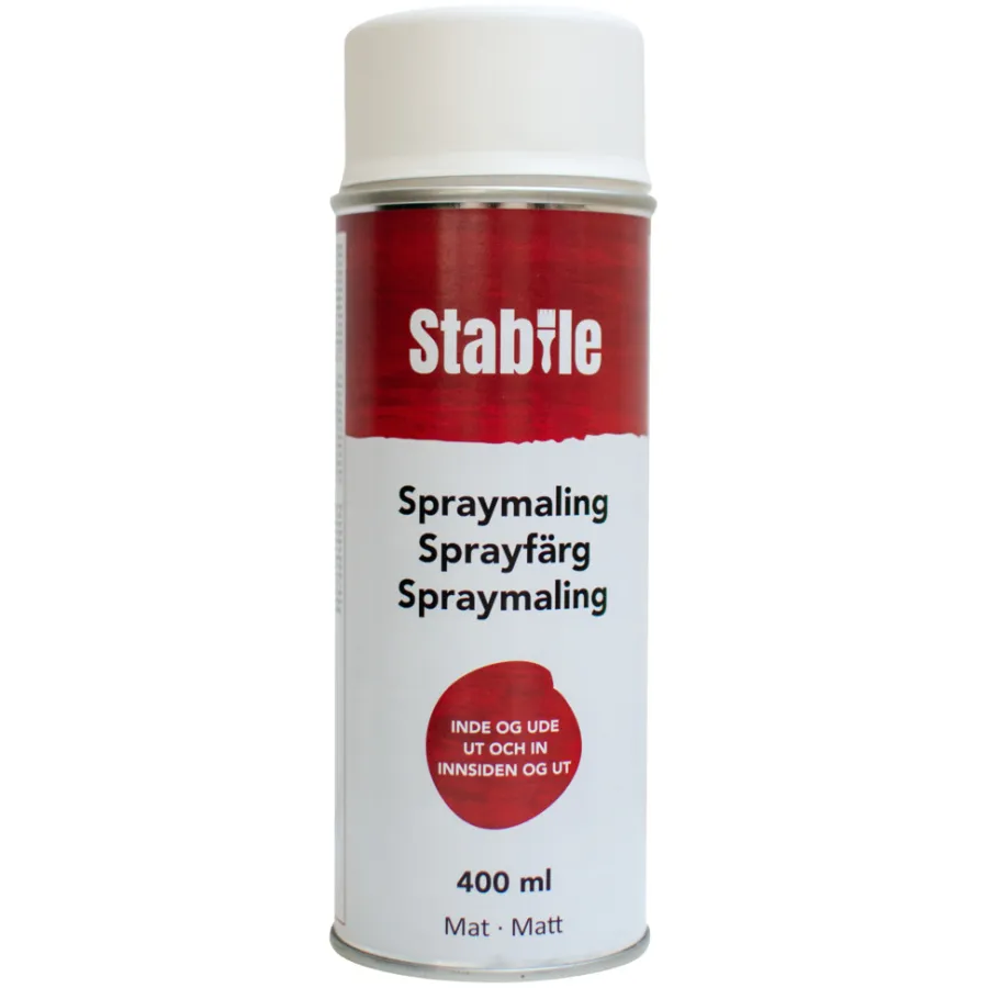 Stabile Spraymaling hvit matt 400 ml - | Spraymaling