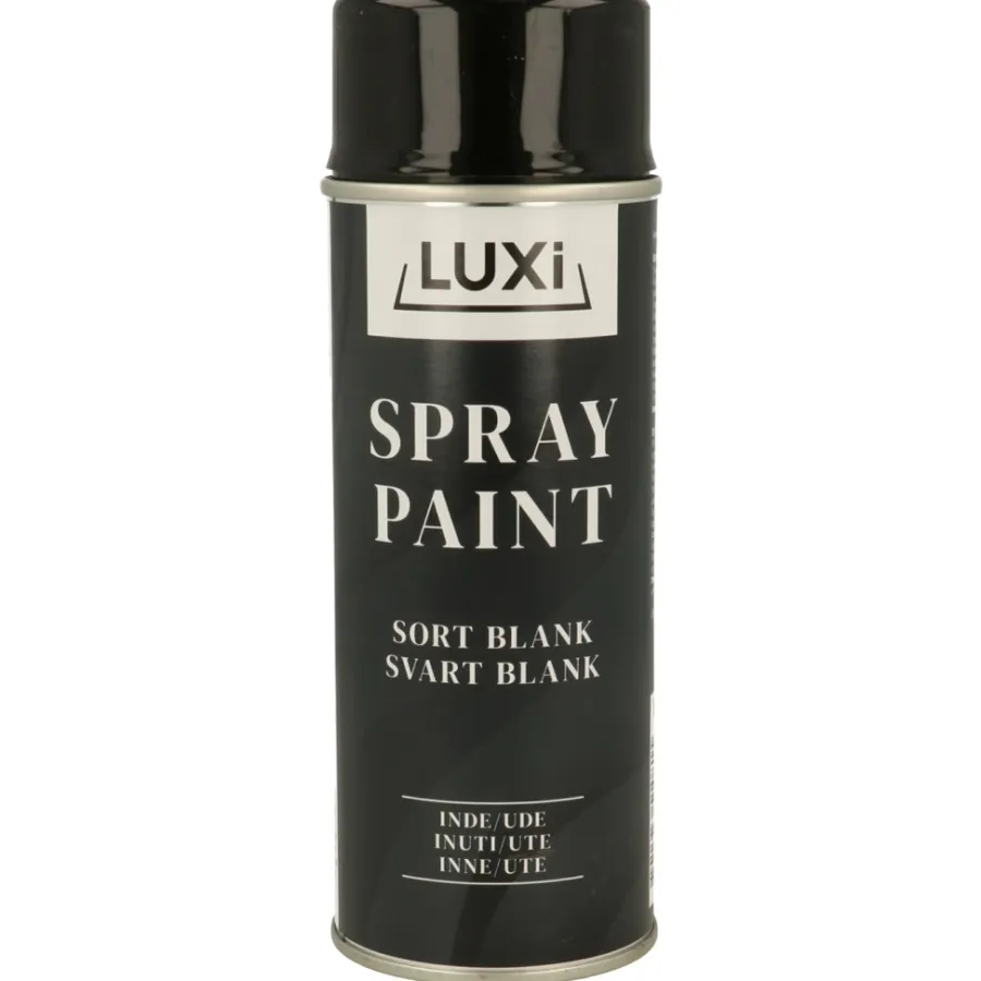 Luxi Spraymaling svart blank 400 ml - | Spraymaling