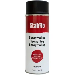 Stabile Spraymaling svart matt 400 ml - | Spraymaling