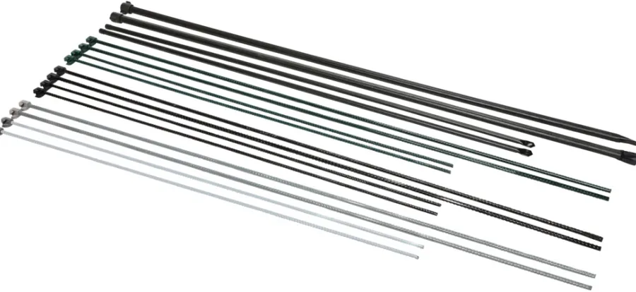 Stagstolpe svart Ø8 mm x 110 cm | Stolper & Påler