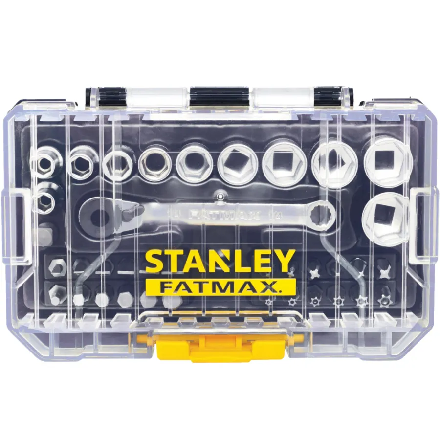 Stanley Fatmax bits-/pipenøkkelsett 37 deler | Bor & Bits
