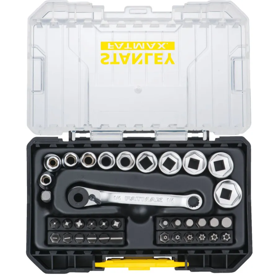 Stanley Fatmax bits-/pipenøkkelsett 37 deler | Bor & Bits