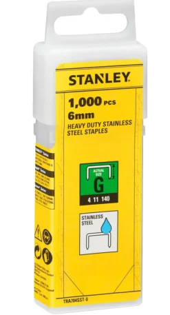 Stanley stifter type G 6 mm 1000 stk. | Stiftepistoler