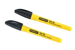 Stanley tusj permanent marker fine tip svart - 2-pk. | Øvrig Håndverktøy|Flytteesker & Tilbehør Til Flytting