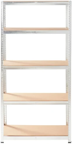 Stålreol galvanisert m/5 hyller - 90 x 180 x 45 cm | Arbeidsbord & Reoler