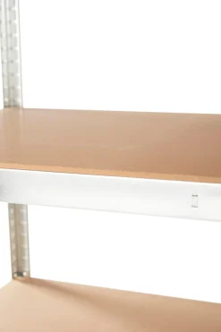 Stålreol 5 hyller - 200 kg pr. hylle | Arbeidsbord & Reoler