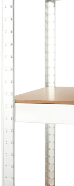 Stålreol 5 hyller - 200 kg pr. hylle | Arbeidsbord & Reoler