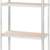 Stålreol m/4 hyller - 90 x 190 x 40 cm | Arbeidsbord & Reoler