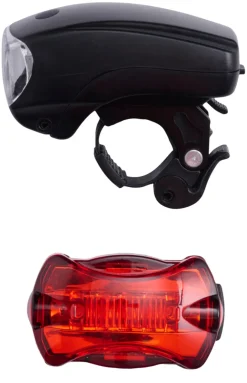 Bikezone Sykkellyktsett med 5 LED - | Sykkellykter