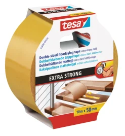 Tesa Extra Strong teppetape 50 mm x 10 meter | Tape|Tilbehør Til Gulv, Tak Og Vegger
