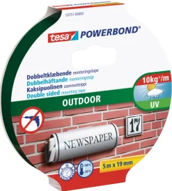 Tesa Powerbond Outdoor monteringstape 19 mm x 5 meter | Tape