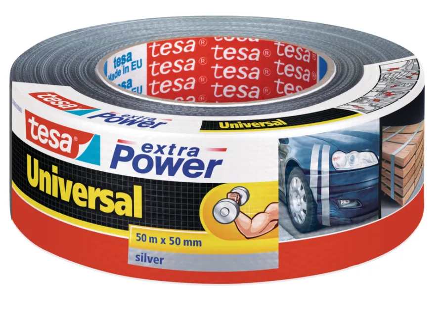 Tesa Universal gaffatape sølv 50 mm x 50 meter | Tape