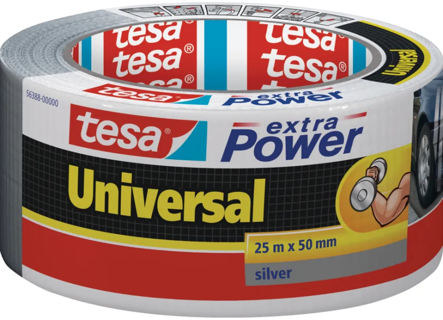 Tesa Universal gaffatape sølv 50 mm x 25 meter | Tape