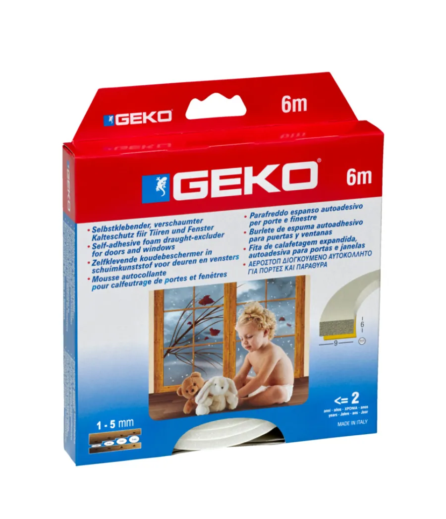 Tetningslist skumlist - 9 x 6 mm - 6 m | Tetningslister