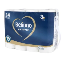 Belinno Toalettpapir 24 ruller - | Husholdningsartikler