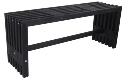Trallebenk Atlanta svart 110 x 32,5 cm - Sunlife® | Sesongavslutning|Hagebenker
